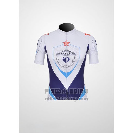 2011 Fietskleding Pearl Izumi Wit en Blauw Korte Mouwen en Koersbroek